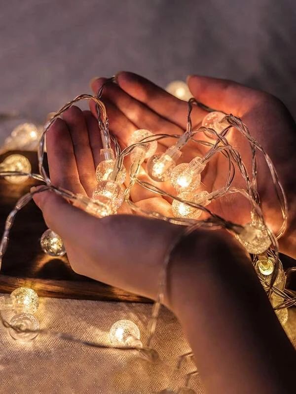 Crystal Bulb String Lights | 6m USB-Powered Collection