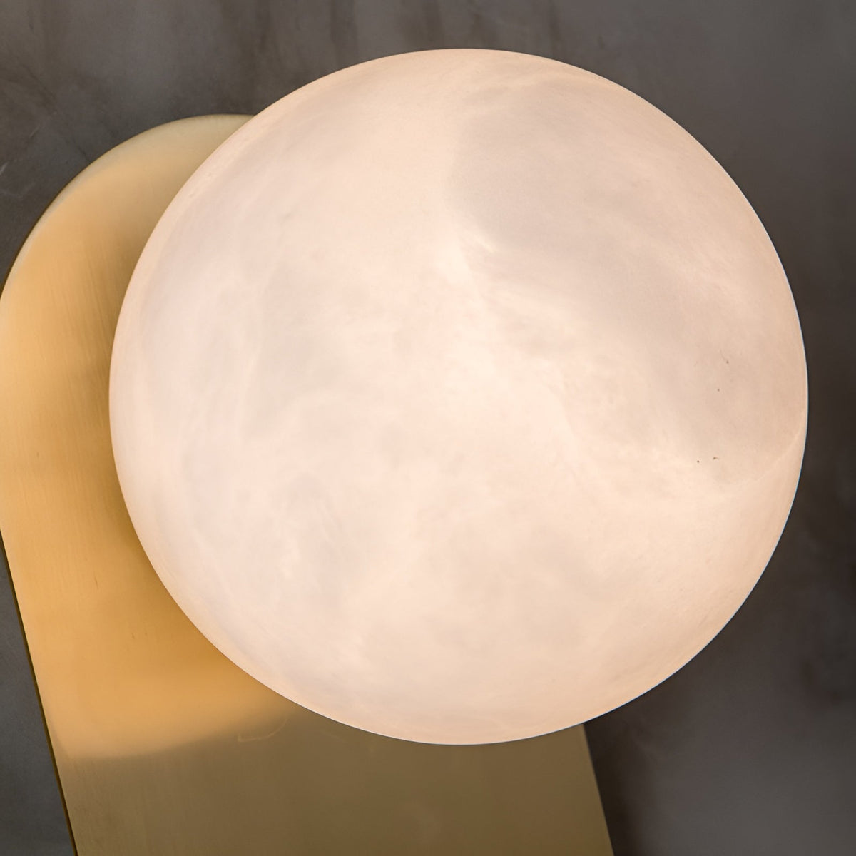 Adrion Alabaster Wall Lamp – Metal & Natural Stone Column Wall Sconce