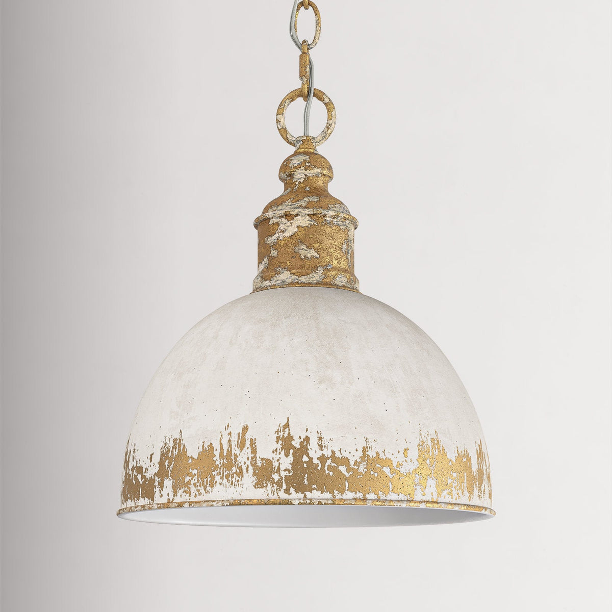 Alison Pendant Light – Distressed Regal Metal & Antique Finish Pendant