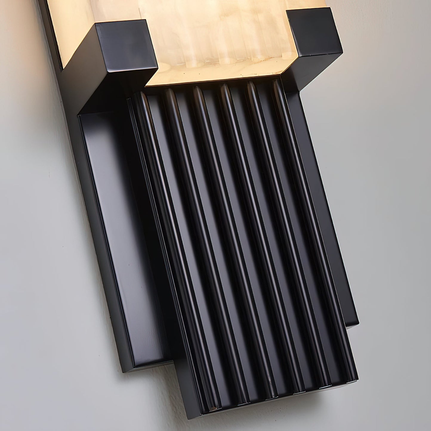 Ariel Alabaster Wall Lamp | Luxury 19-Inch Slim Natural Stone & Steel Sconce