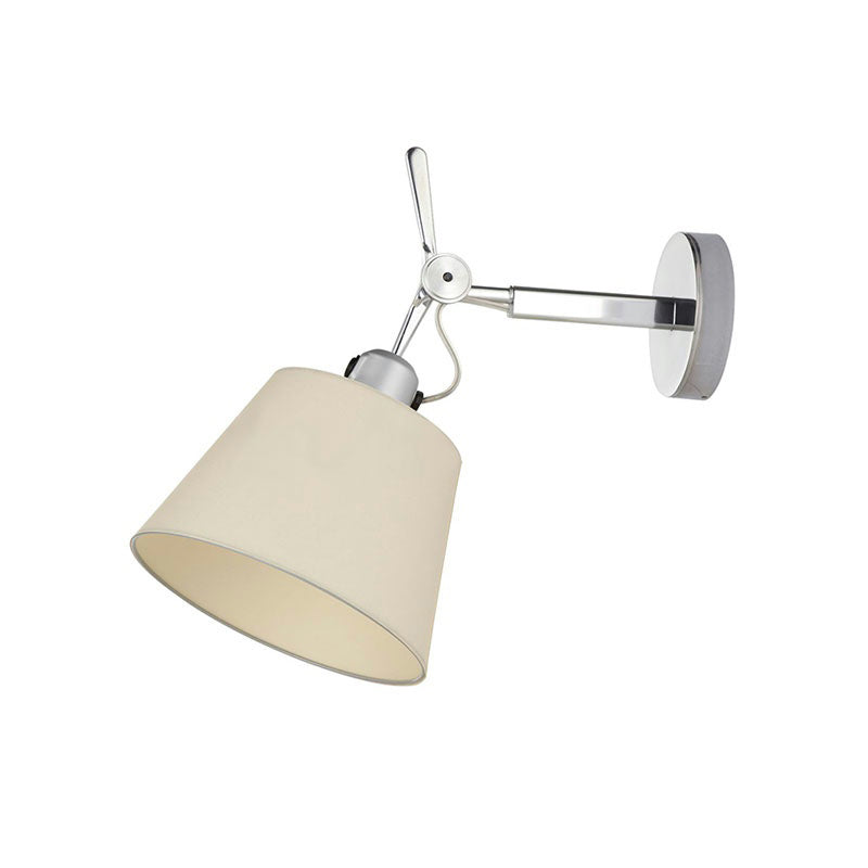 Artemide Wall Lamp | Luxury Slanted Aluminum & Fabric Shade Sconce