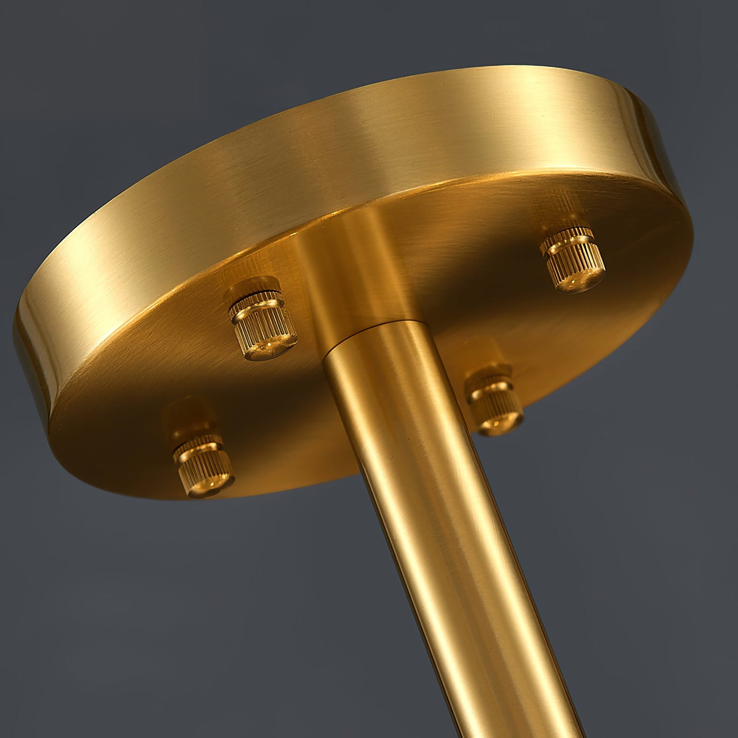 Atlas Crystal Chandelier | Modern Brass Ring & Sparkling Crystal Pendant