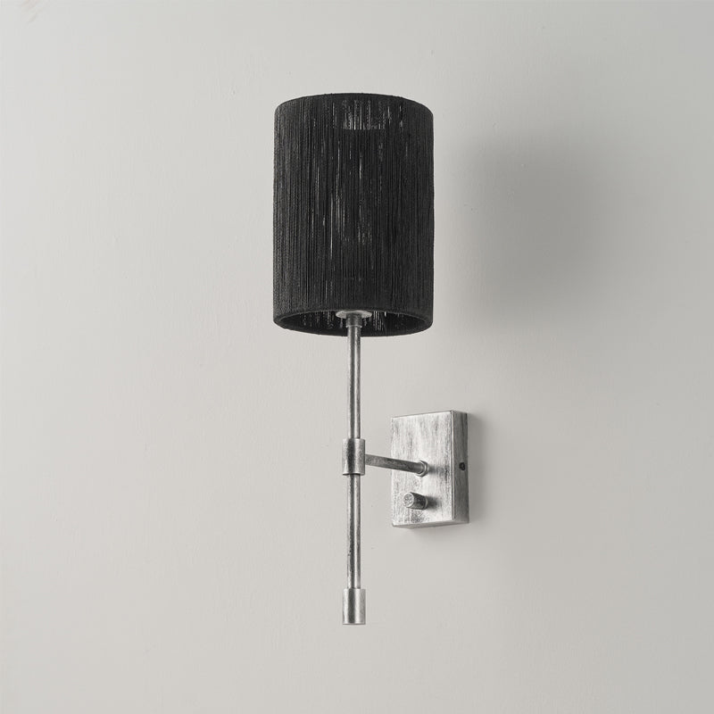 Atticus Wall Lamp | Modern Minimalist Iron & Linen Shade Sconce