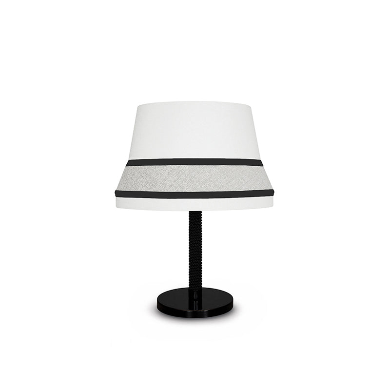 Audrey Contardi Table Lamp | Luxury Hat-Inspired Silk & Velvet Designer Light