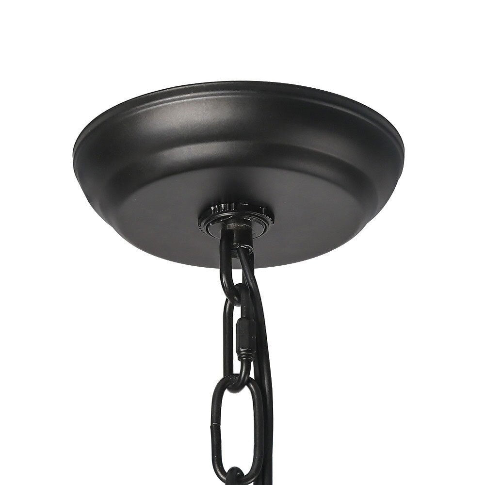 Ayada Chandelier | Modern 9-Light Matte Black Two-Tier Candelabra