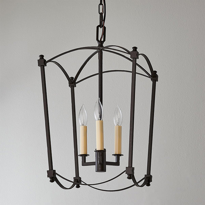 Beaux Lantern Pendant | Modern Minimalist 3/4 Light Iron Caged Chandelier