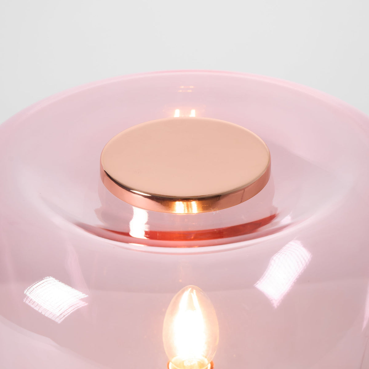 Bengt Table Lamp – Refractive Glass Bubble & Mirror Accent Table Light