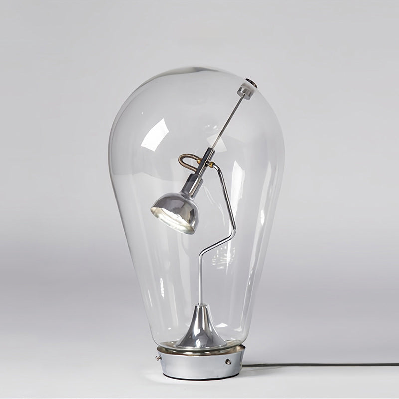 Blow Table Lamp – Industrial Blown Glass Bulb & Touch-Dimming Table Light