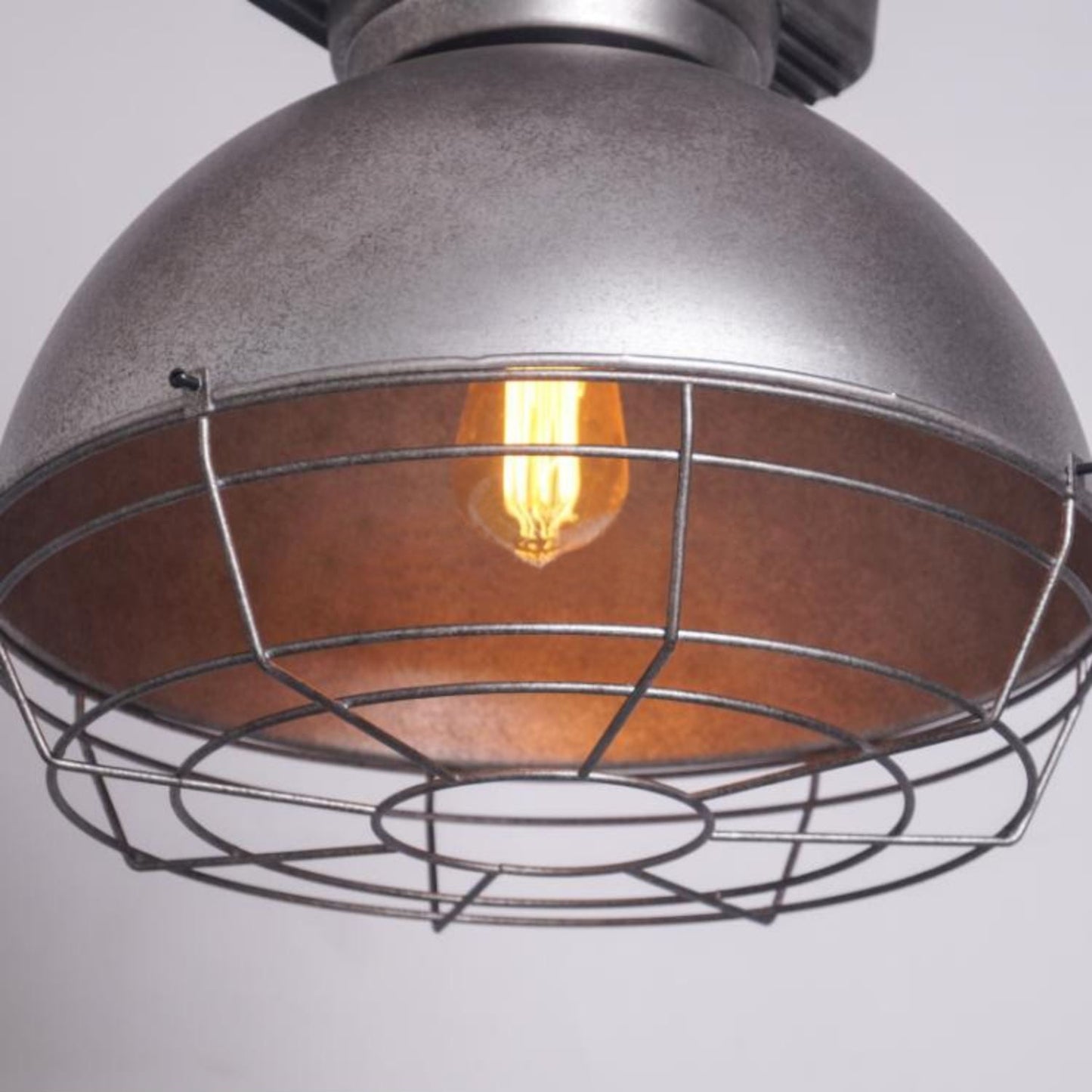 Brilliant Anouk Pendant Light - Modern Industrial Iron Dome Chandelie