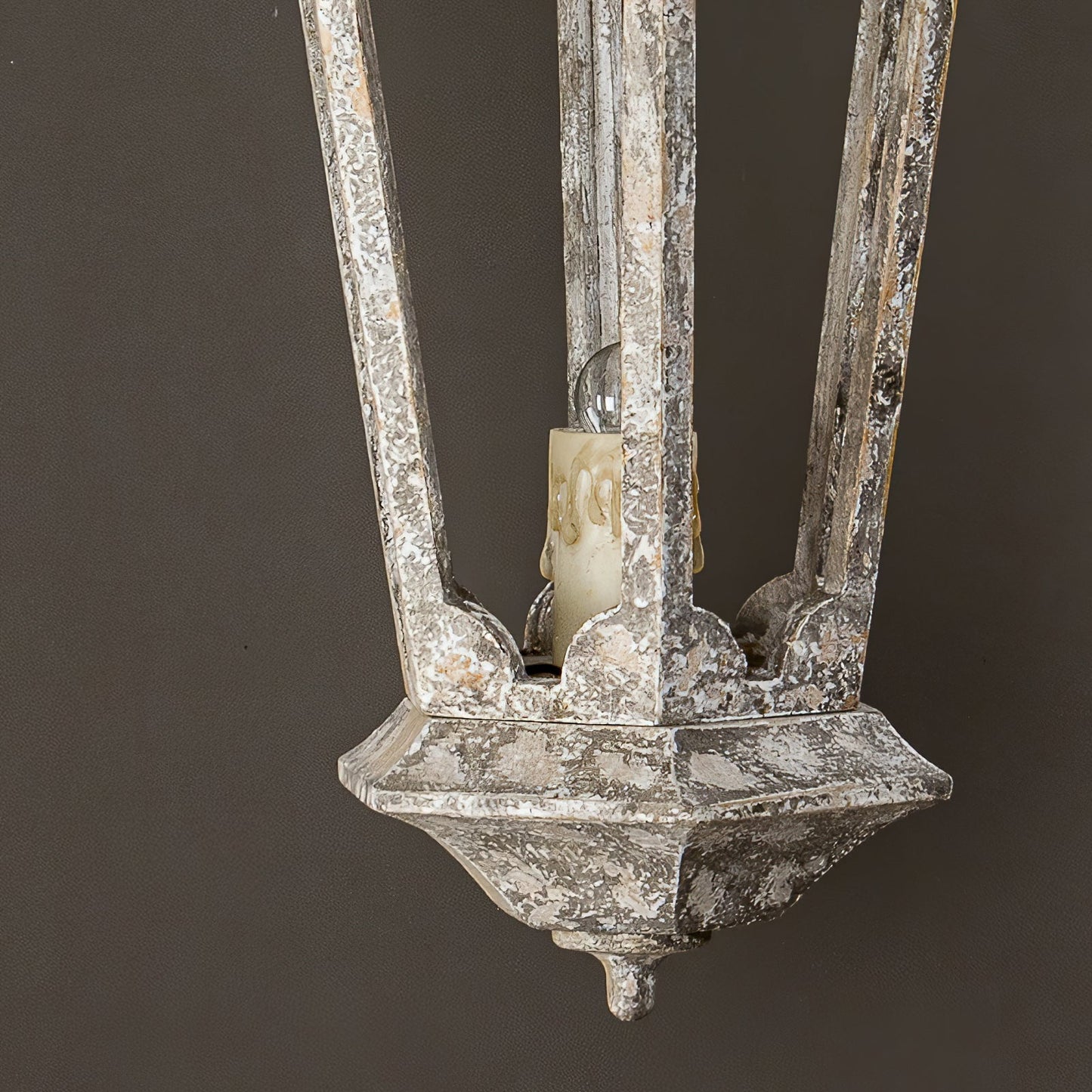 Bruges Lantern Pendant Lamp - Vintage French Quarter Wood Chandelier