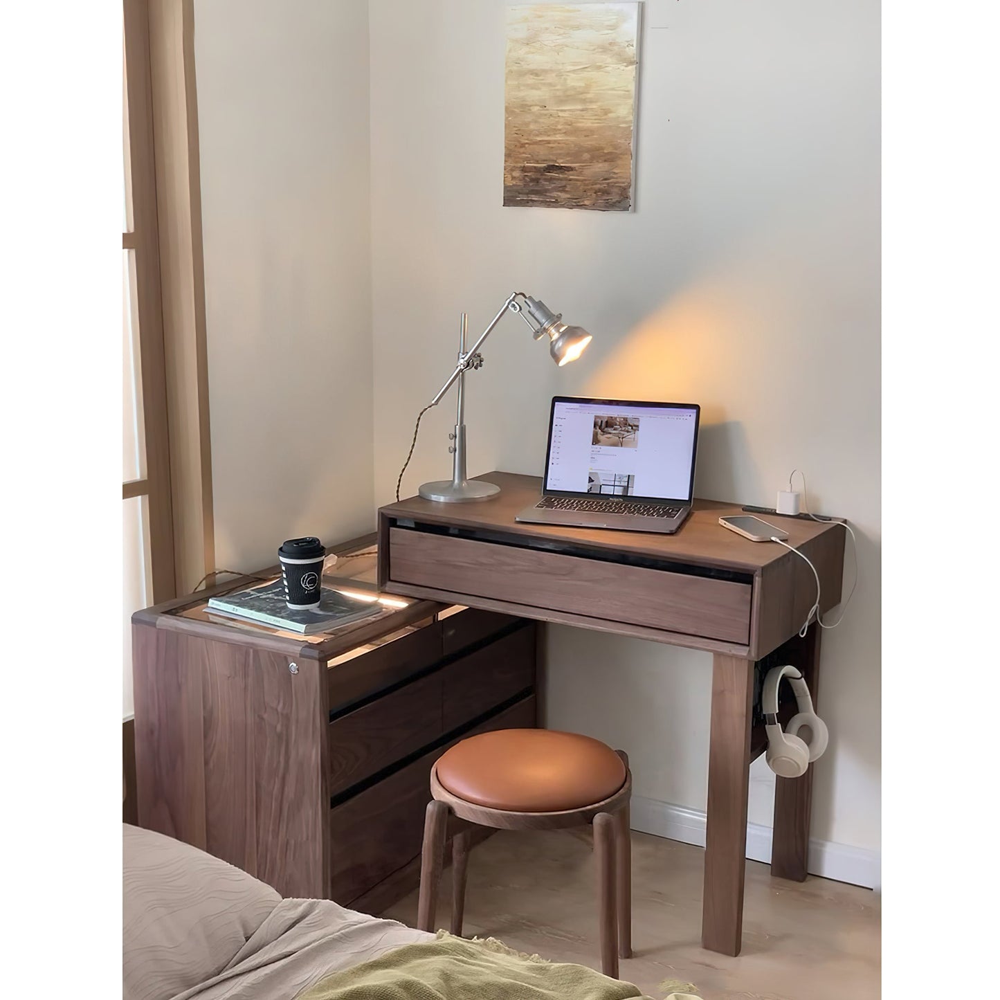 Buquet Adjustable Table Lamp - Minimalist Aluminum Task Light