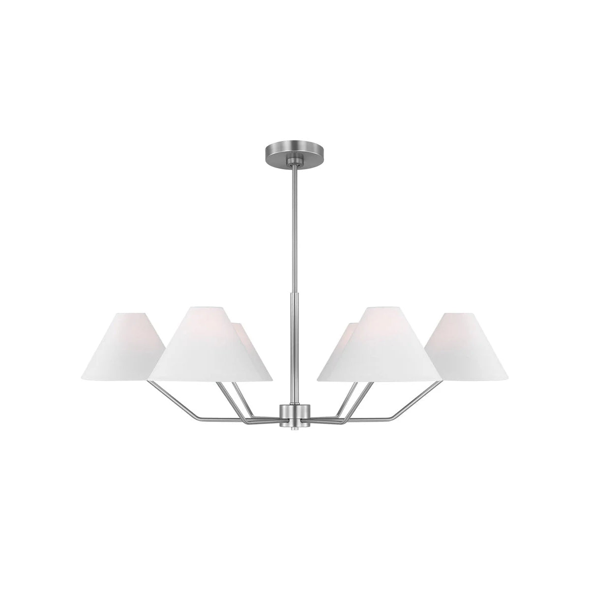 Burke Chandelier - Mid-Century Modern Multi-Head Brass Pendant Light