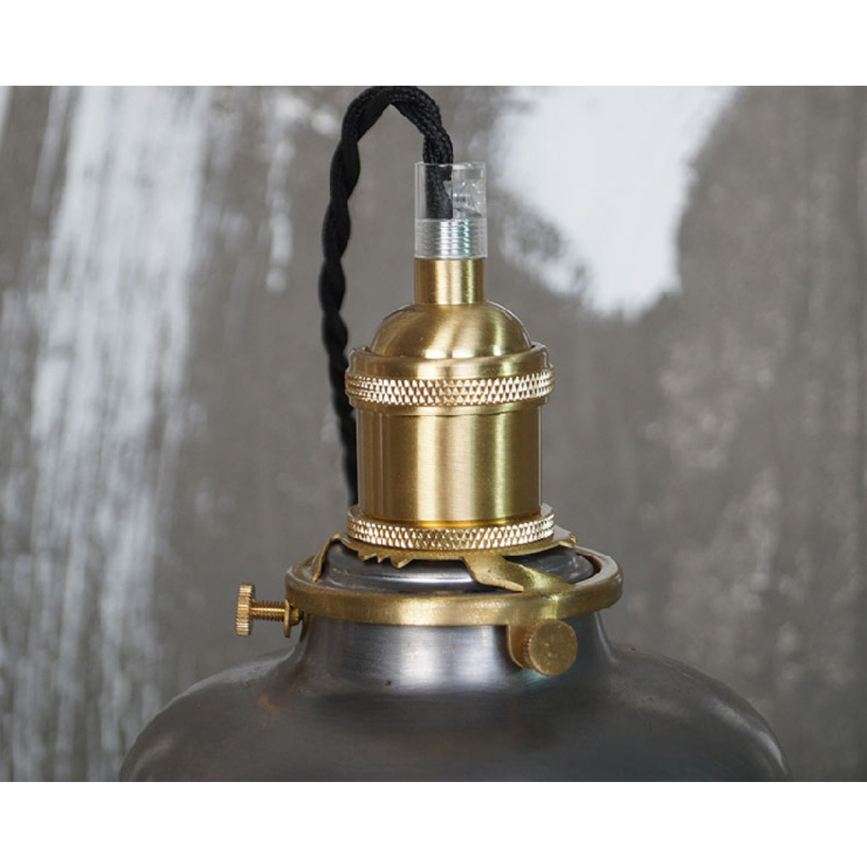 Butte Industrial Pendant Light - Modern Brass & Iron LED Hanging Lamp | BowieLight