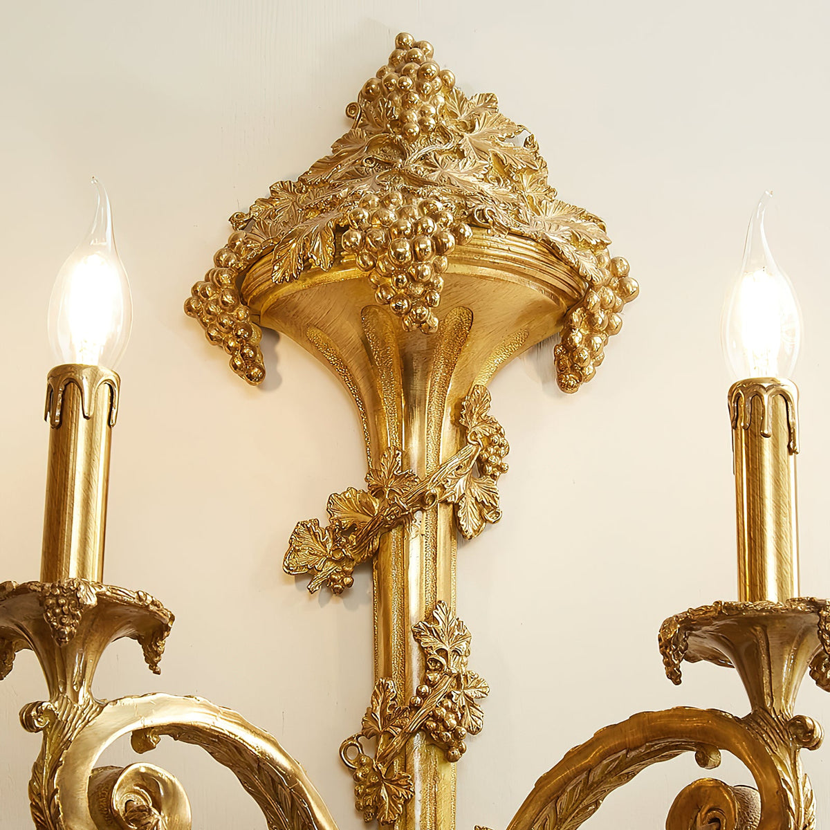 Caldwell Brass Wall Lamp – 2-Head Vertical Solid Brass Wall Sconce