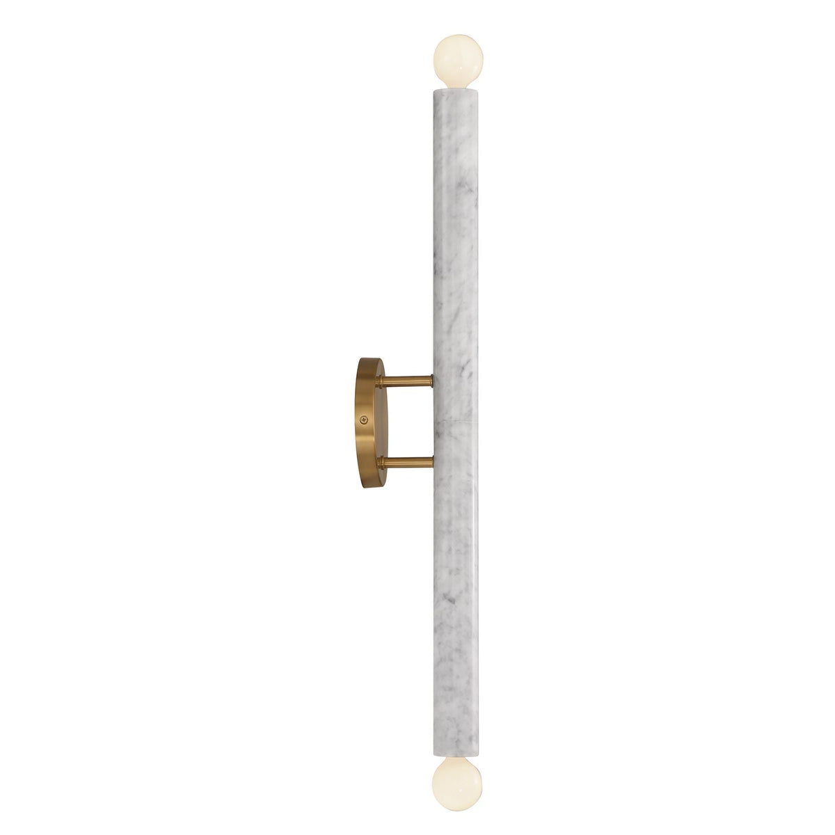 Callaway Marble Wall Lamp – Vertical & Horizontal Natural White Marble Sconce