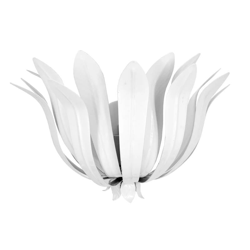 Cayman Wall Lamp – Hand-Finished Organic Layered Leaf Brass Sconce