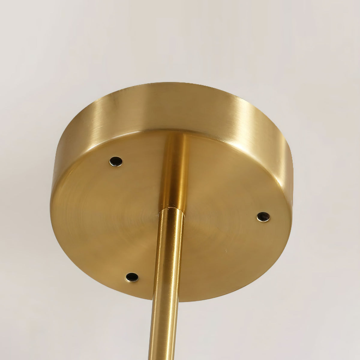 Compass Chandelier – Mid-Century Modern Brass & Glass Branching Chandelier