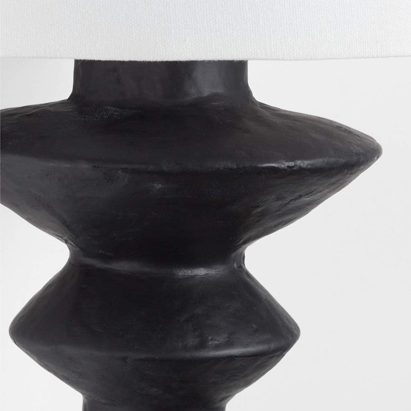 Constantin Wall Lamp – Modern Sculpted Resin & Fabric Wall Sconce