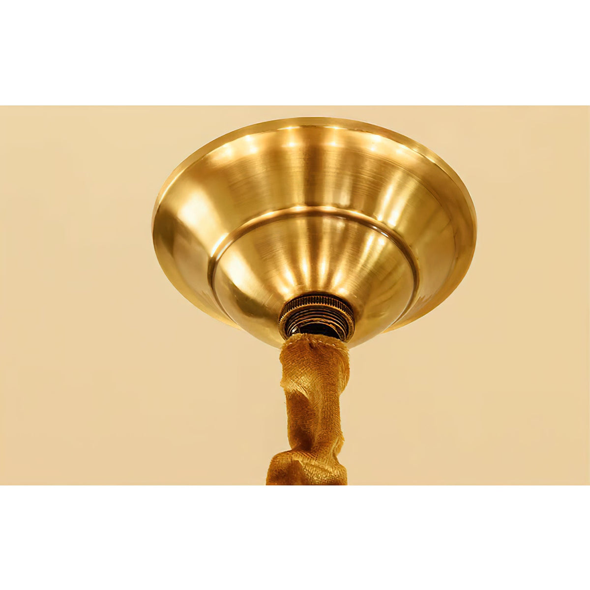 Corsica Chandelier – Antique-Inspired Brass & Clear Glass Chandelier