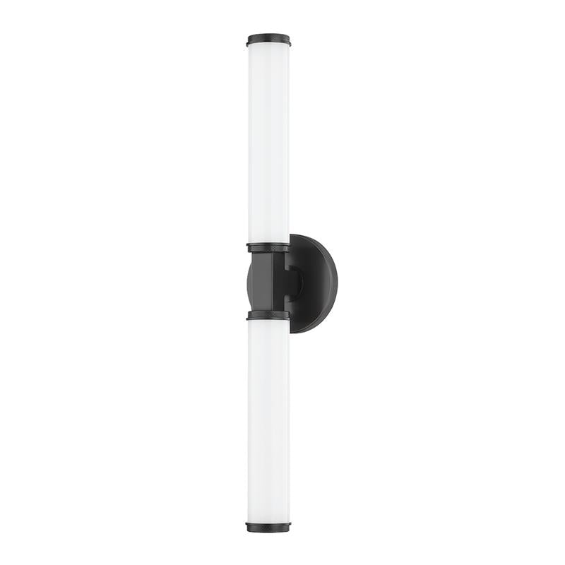 Cromwell Glass Wall Lamp – Architectural Brass & Opal Glossy Glass Sconce