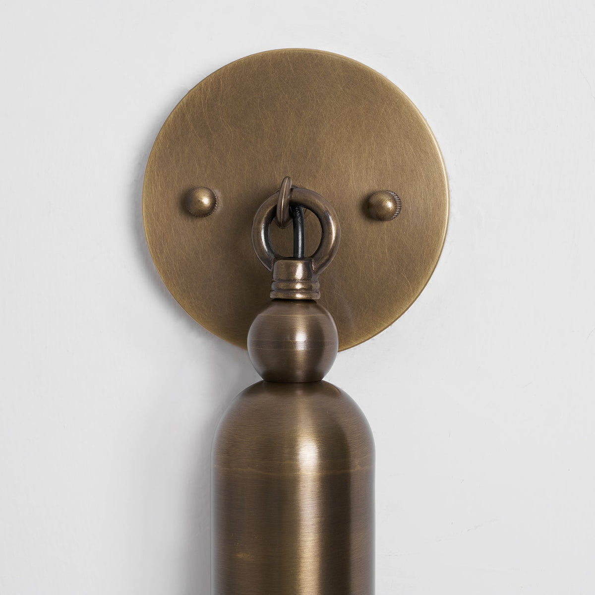 Darby Wall Lamp – Textured Mold-Blown Glass & Brass Dome Sconce