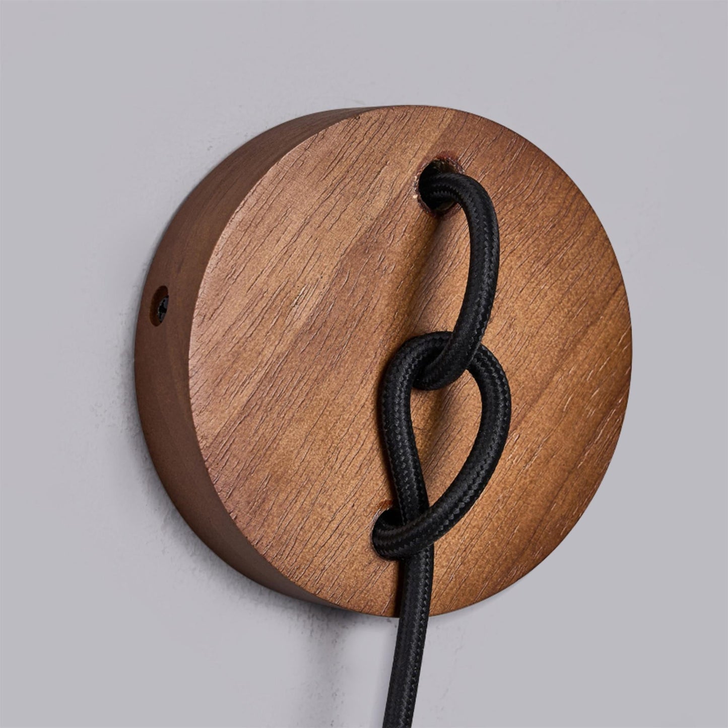 Denton Wall Lamp - Modern Travertine & Walnut Wood Sconce