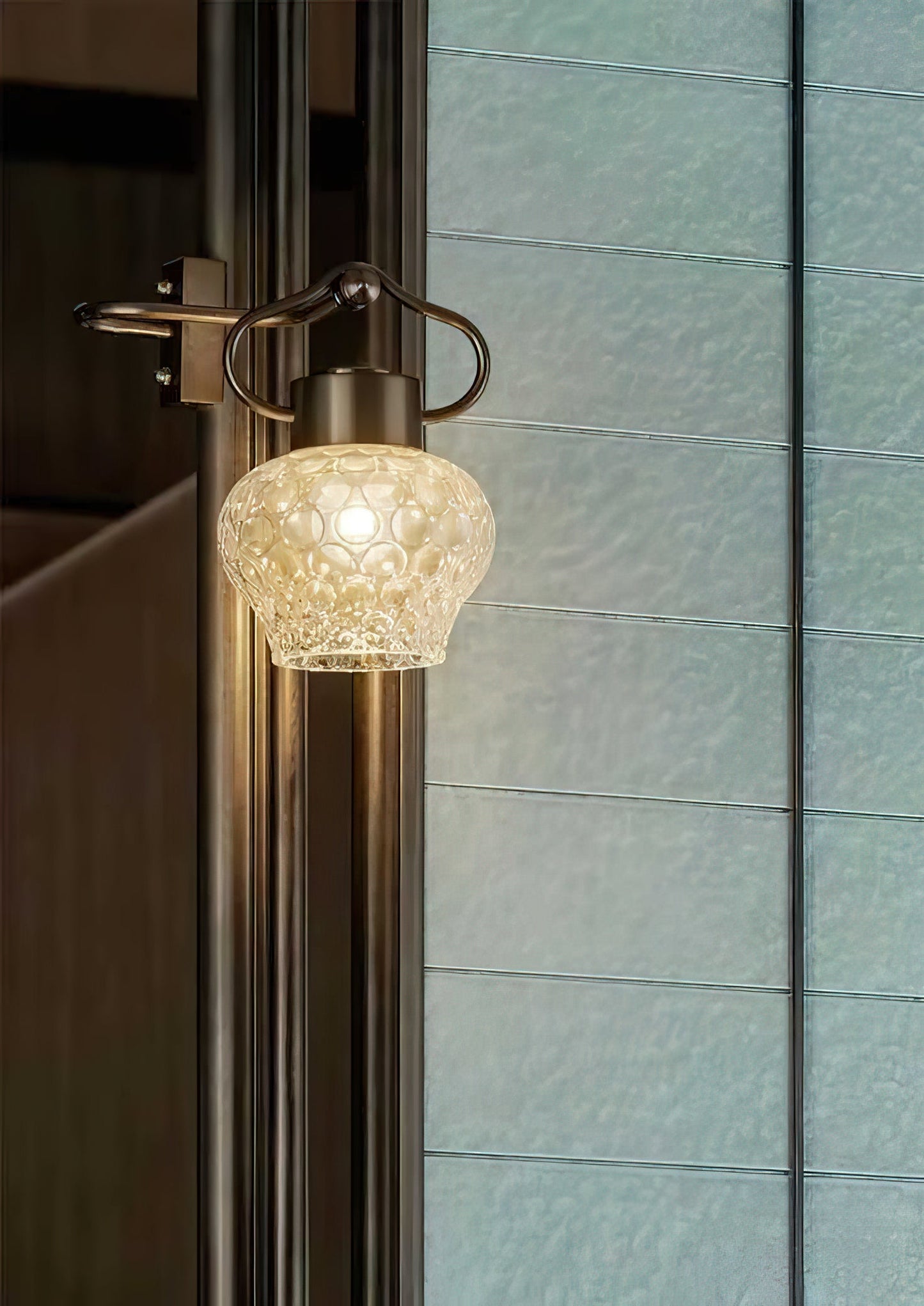 Eldorado Wall Lamp – Modern Metallic & Glass Globe Wall Sconce