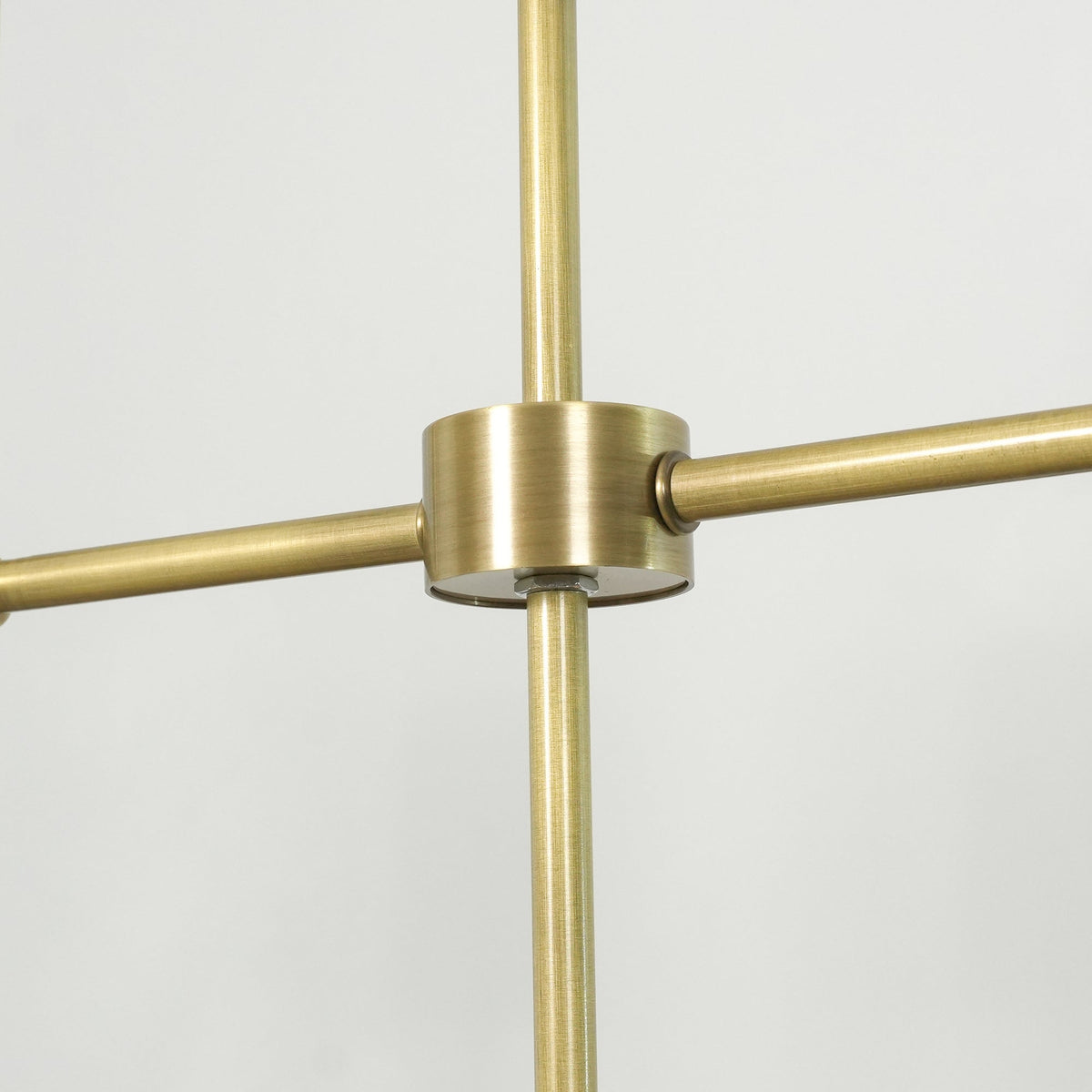 Emily Linear Chandelier – Modern Brass & Fabric Shade Island Light
