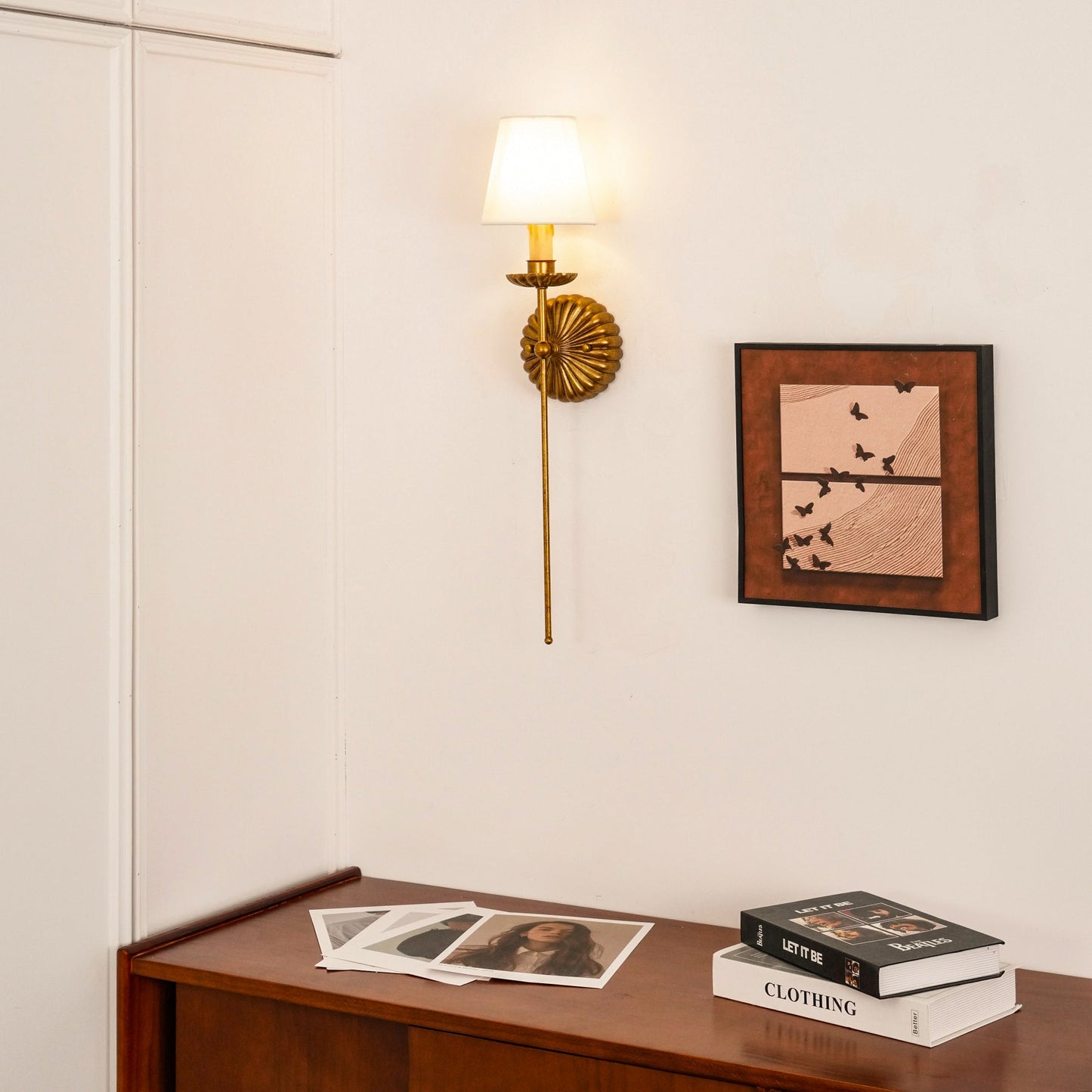 Catina Wall Lamp - Luxury Antique Gold Leaf 2-Light Sconce