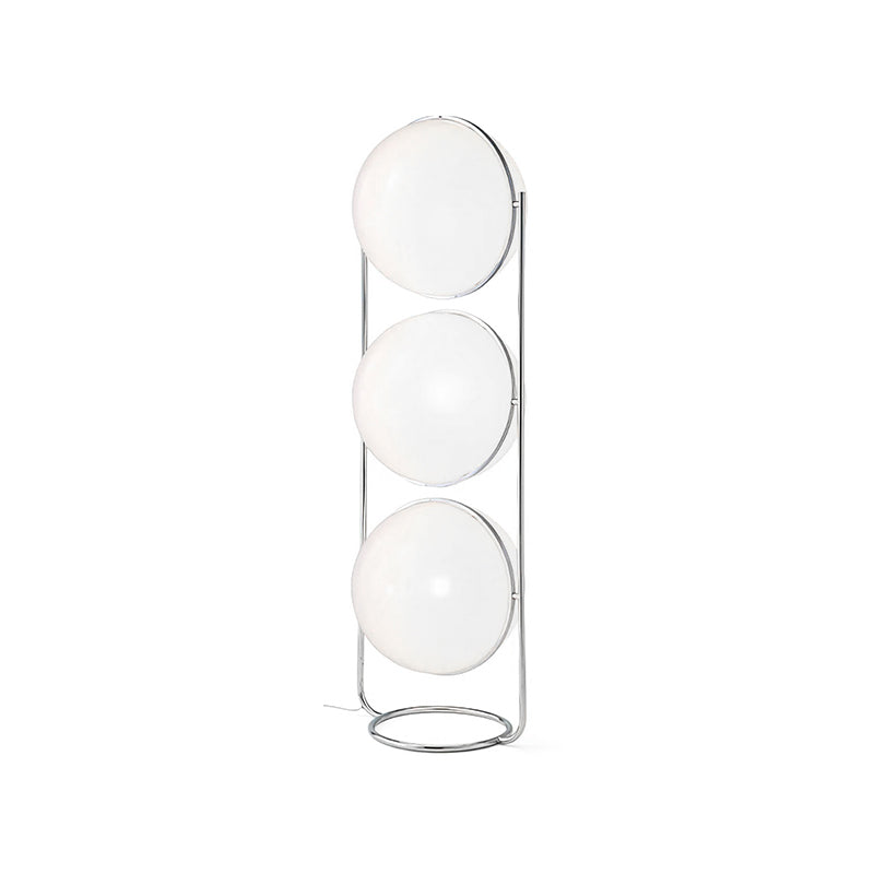 Garrault-Delord Ball Floor Lamp - Chrome Multi-Head Acrylic Globe Floor Light