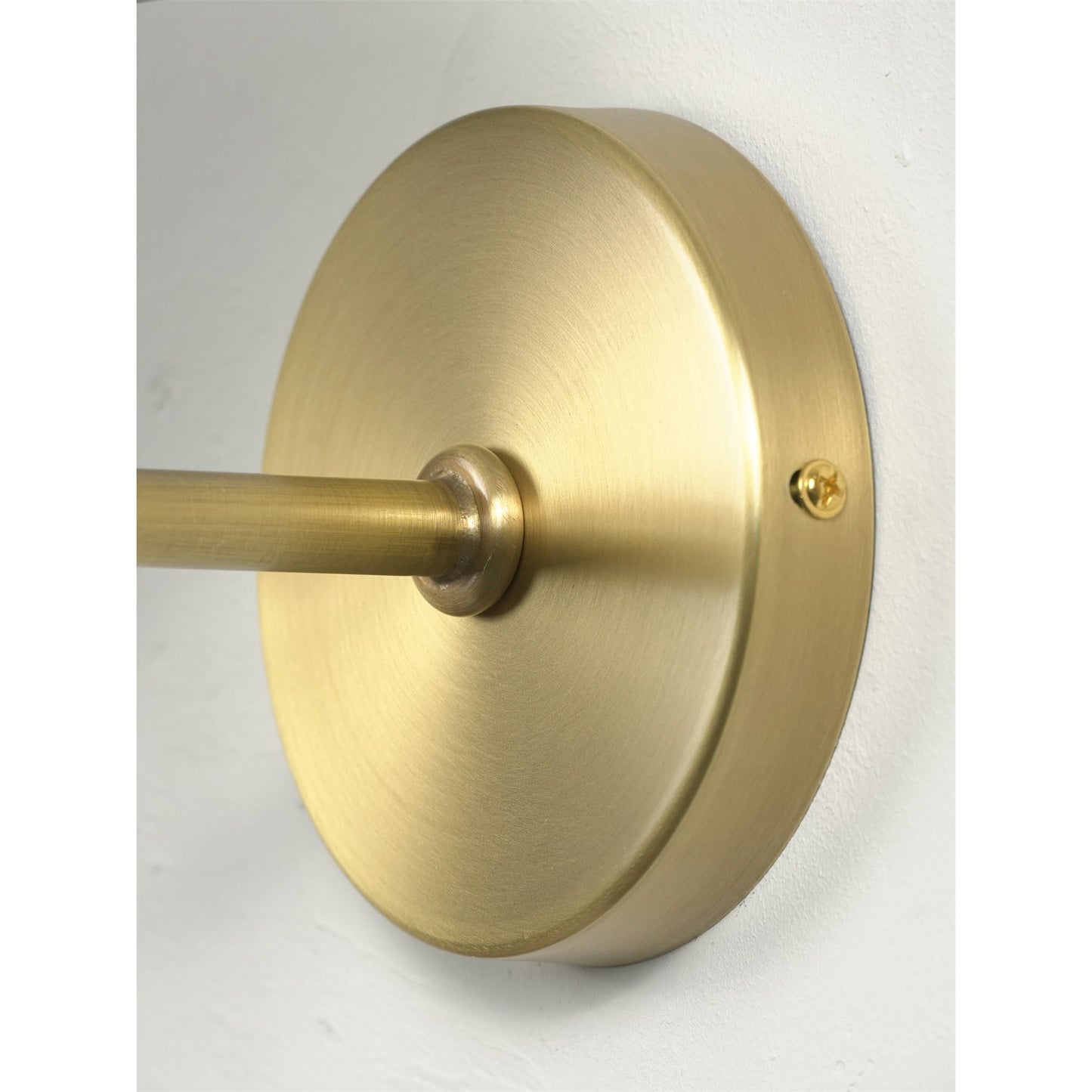 Gilda Wall Lamp - Tailored Linen Shade & Sleek Brass Wall Sconce