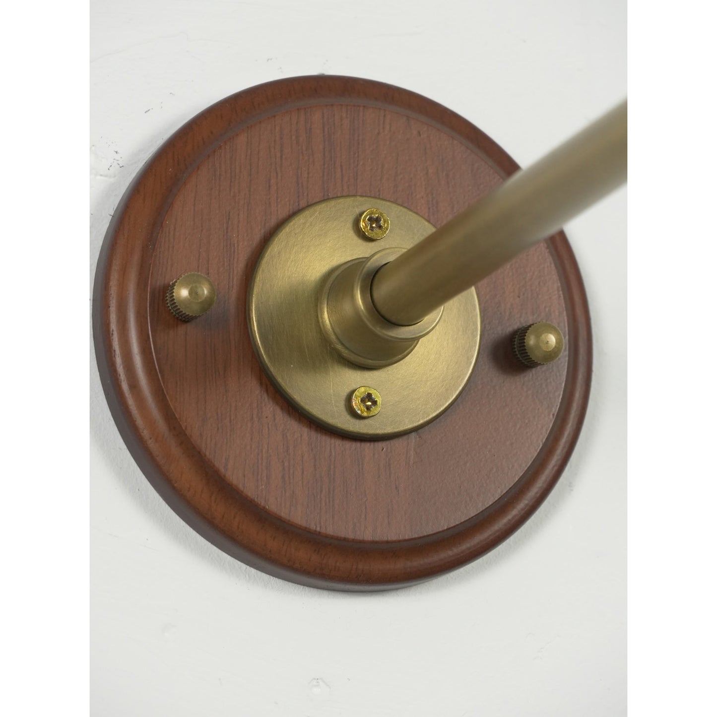 Heirloom Ceramic Wall Lamp - Walnut Wood & Brass Sconce with Pleated Ceramic Shade