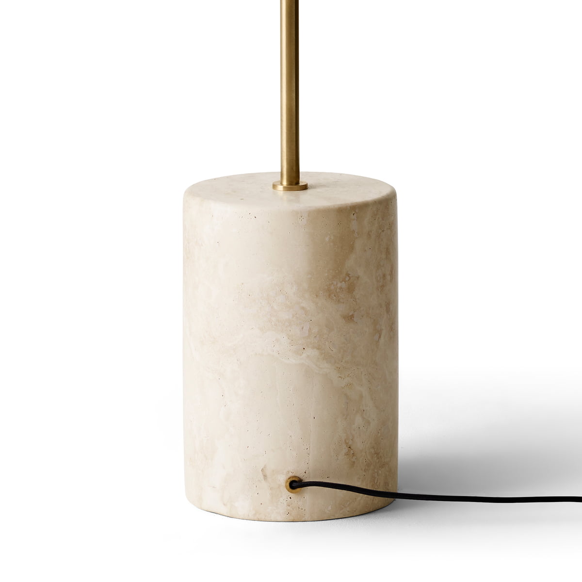 JWDA Floor Lamp - Traditional Oil Lamp Inspired Marble & Glass Light
