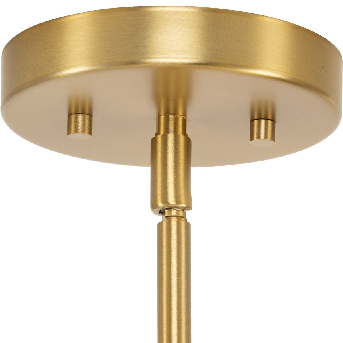 Kalita Pendant Lamp - Mid-Century Modern Brass & Clear Glass Globe Linear Pendant