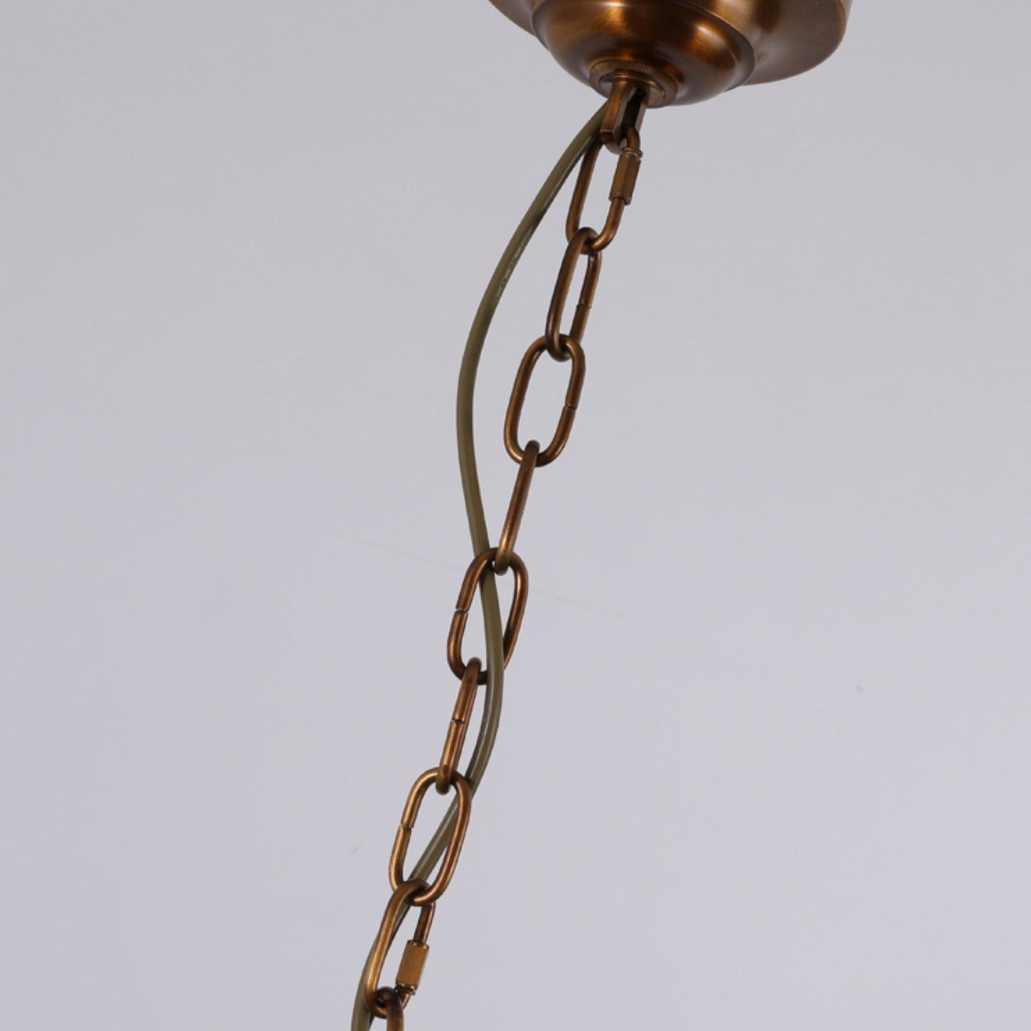 Keenan Chandelier - Modern Symmetrical Brass Pendant | Classic Linen Shade Chandelier