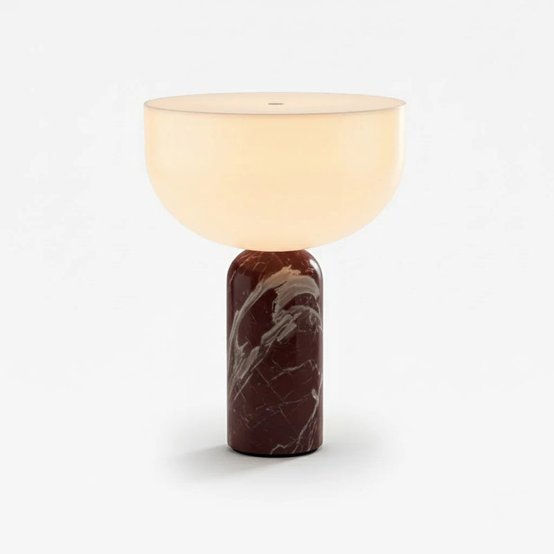 Kizu Table Lamp (Cordless) - Rechargeable Marble & Acrylic Lamp | Italian Palazzo Style
