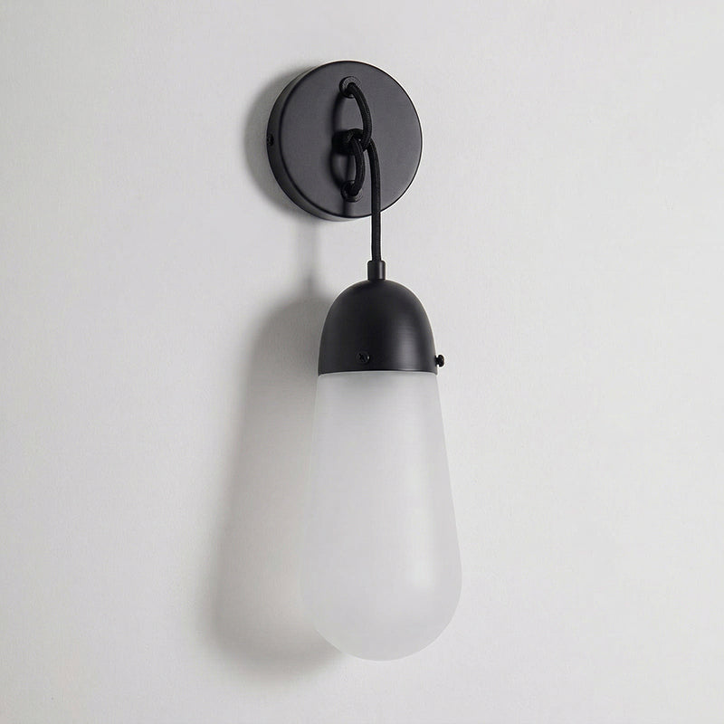 Lariat Wall Lamp - Refined Architectural Brass & Glass Shade Sconce
