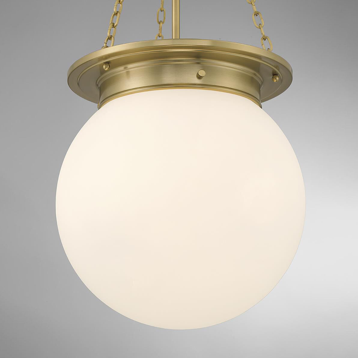 Manor Pendant Lamp - Refined Brass & Glass Architectural Pendant
