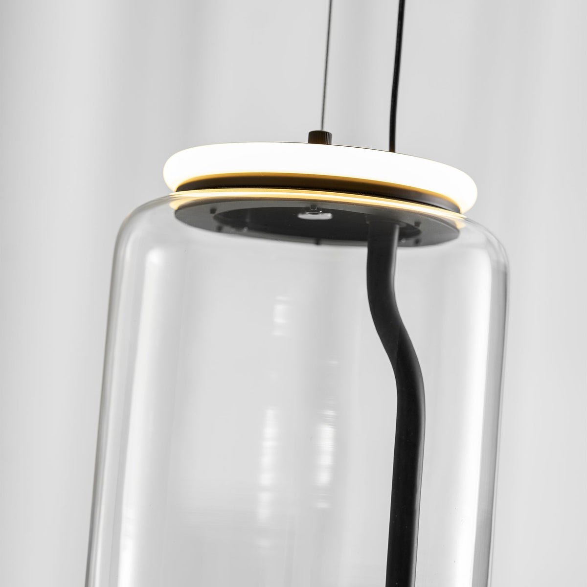 Noctambule Pendant Lamp - Stackable Hand-Blown Glass Cylinder Light
