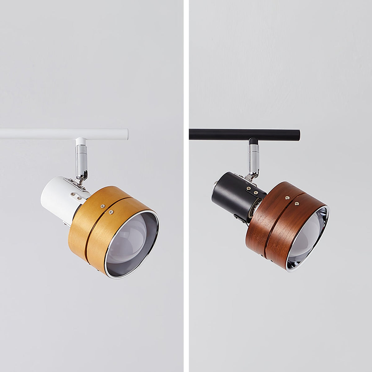 Nordic Cylindrical 4-Light Spotlight - 360° Adjustable Track Light