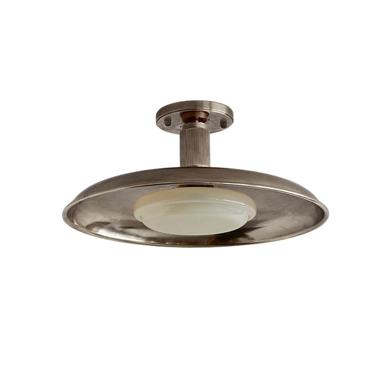 Pot-Lid Style Flat-Panel Ceiling Light - Modern Flush Mount LED