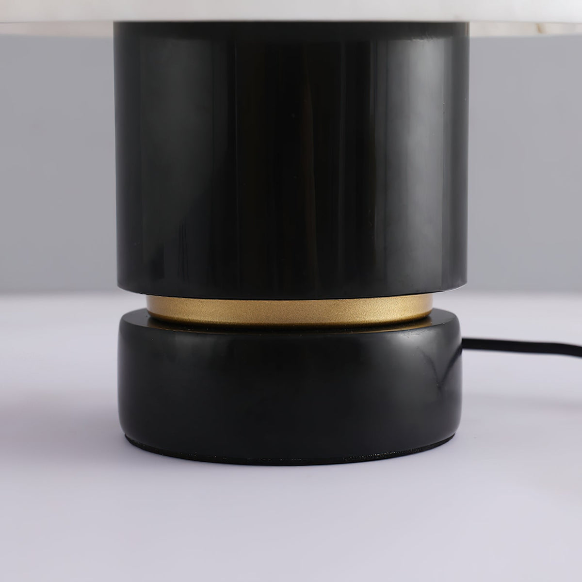 Outela Alabaster Table Lamp - Carved Stone Shade & Marble Base
