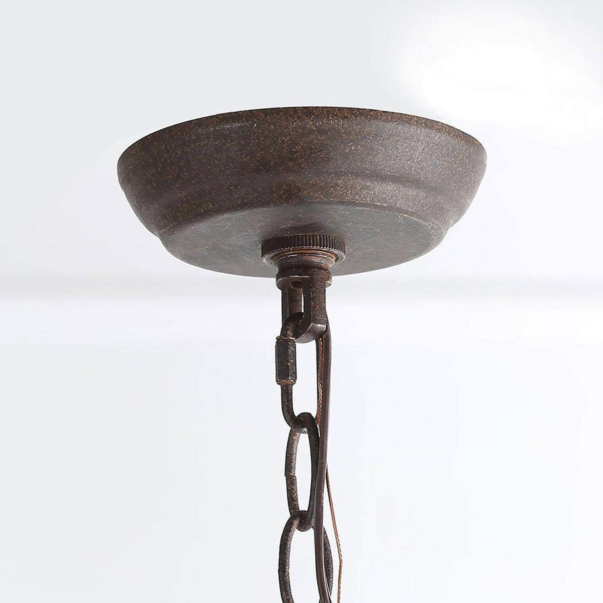 Poppe Wooden Chandelier - Hand-Distressed Country Candelabra Light