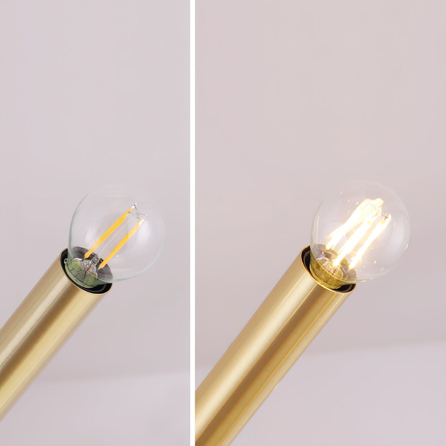 Ruven Chandelier - Mid-Century Modern Brass Spider Chandelier | Multi-Directional Exposed Bulb Light
