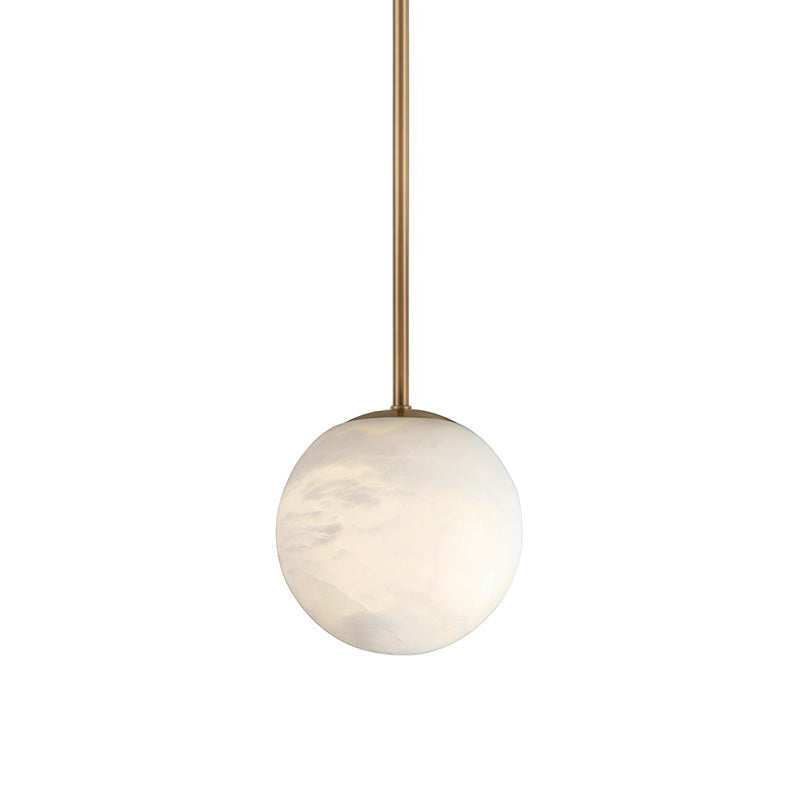 Savina Alabaster Pendant Light - Spanish Stone Celestial Orb Light