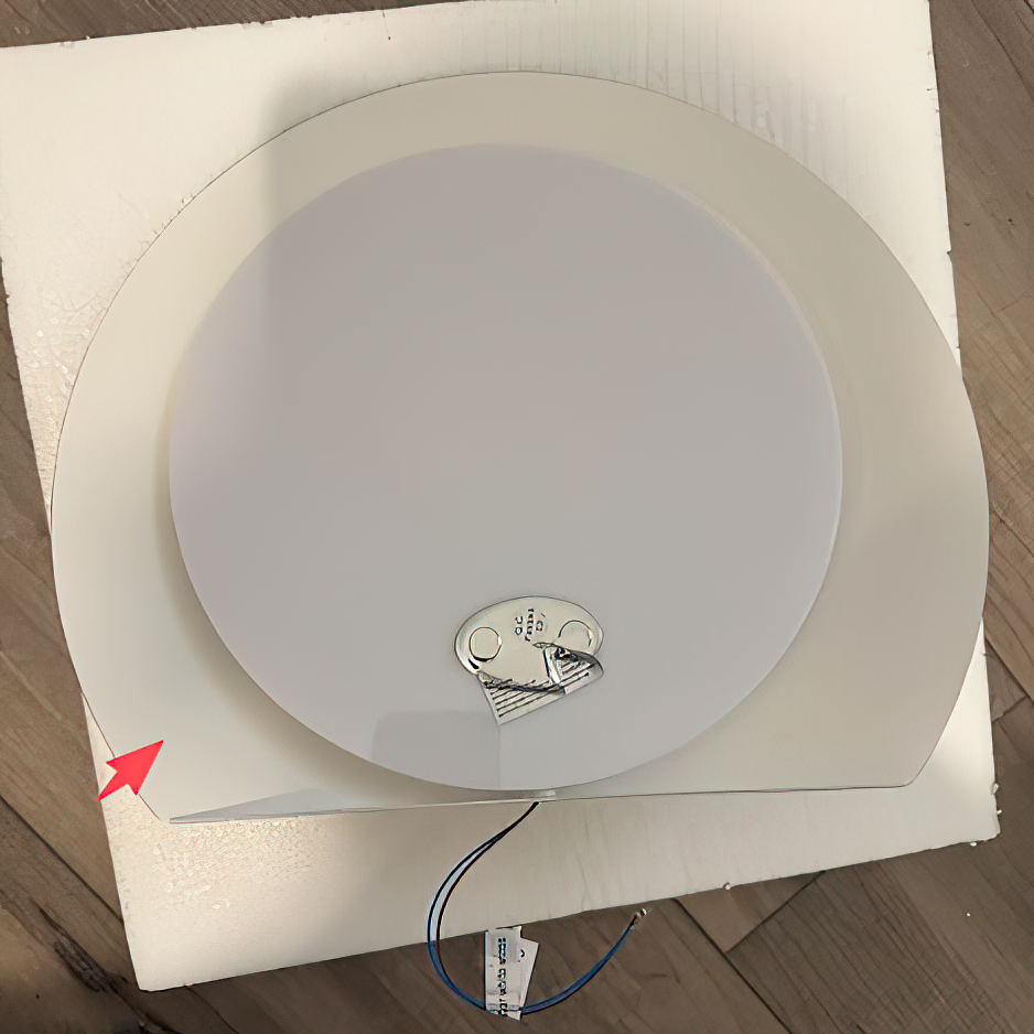 Shade Sconce - Asymmetrical Circular Metallic Wall Lamp
