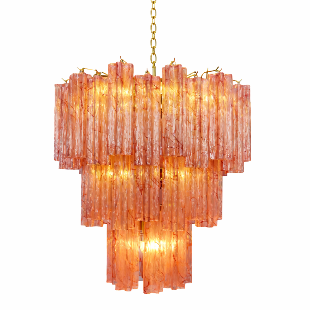 Starlight Murano Chandelier - Multi-Tiered Frosted Glass Cloud Chandelier | Modern Art Glass Overhead Light