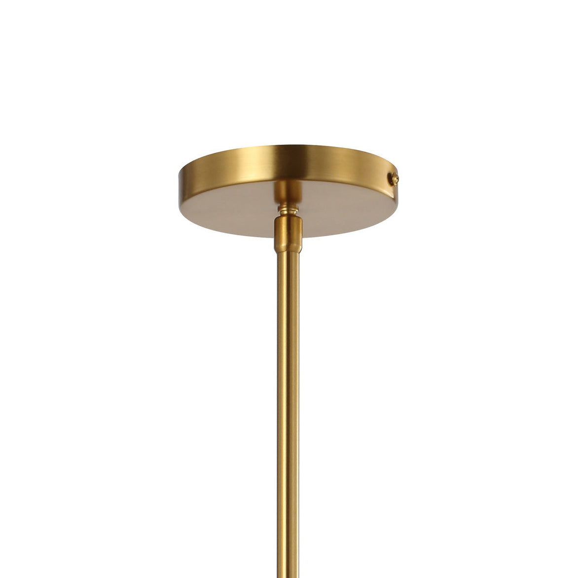 Staub Pendant Lamp - Vintage Brass & Frosted Glass Dome Pendant | Modern Kitchen Island Light