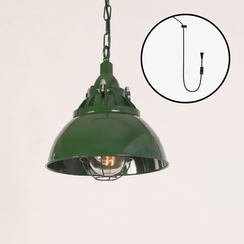 Thorlux Green Swag Light - 1930s Vintage Industrial Pendant | Plug-and-Hang Kitchen & Commercial Light