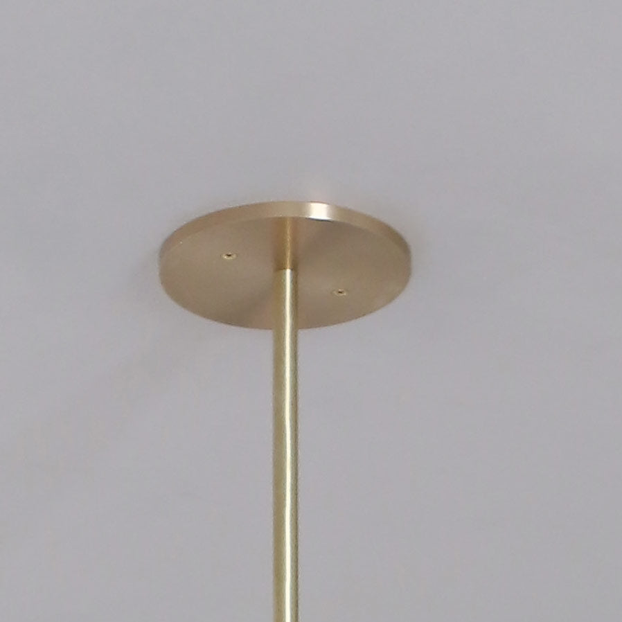 Veer Pendant Lamp - 4-Light Handblown Glass & Brass Pendant | Modernist Integrated LED Chandelier
